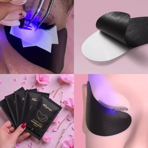 Fekete zselés szemalátét UV-LED technológiához (50 pár)