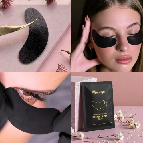 Fekete zselés szemalátét UV-LED technológiához (50 pár)