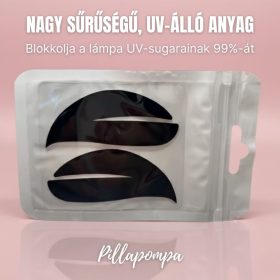 Fekete szilikon UV-védő tapasz felső és alsó szemhéjra