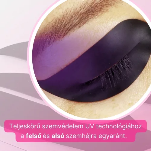Fekete szilikon UV-védő tapasz felső és alsó szemhéjra