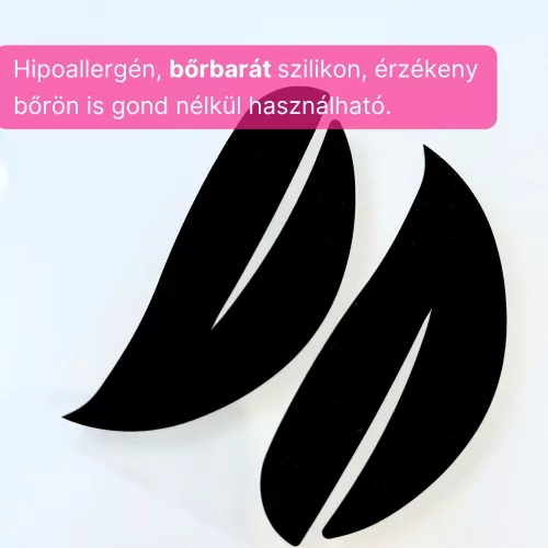Fekete szilikon UV-védő tapasz felső és alsó szemhéjra