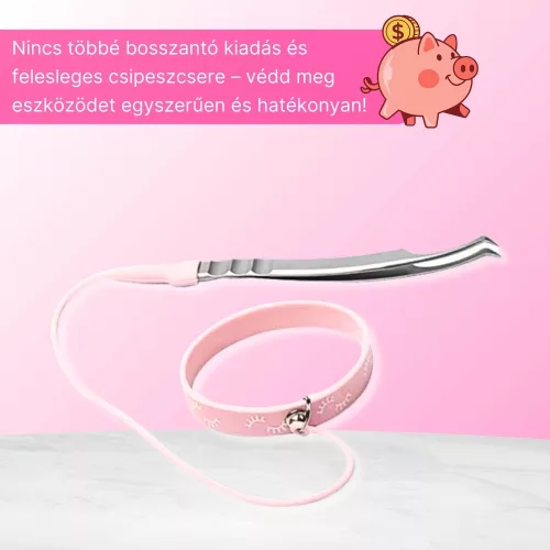 Szilikon csuklópánt csipeszhez