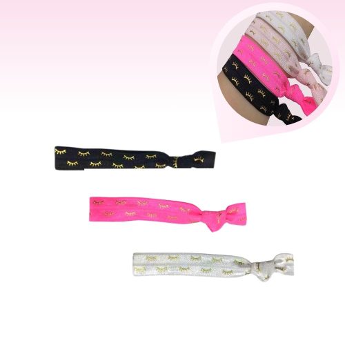 2in1 pillás karkötő és hajgumi (5db)