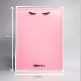 Akril műszempilla tartó paletta - fedővel