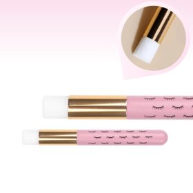 Rózsaszín tisztító ecset samponhoz