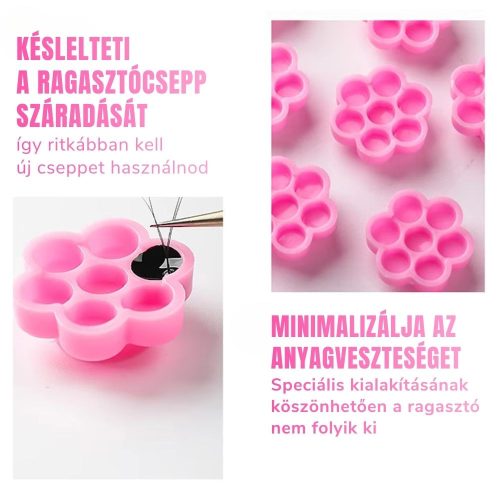 Ragasztó tartó virág öntapadós (50 db)