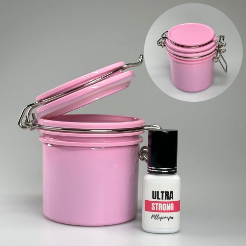 Vákuumos ragasztó tartó konténer - rózsaszín