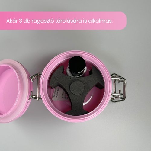 Vákuumos ragasztó tartó konténer - rózsaszín