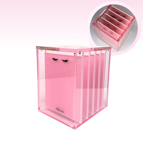 XXL Szempilla paletta rendszerező box 5db palettával