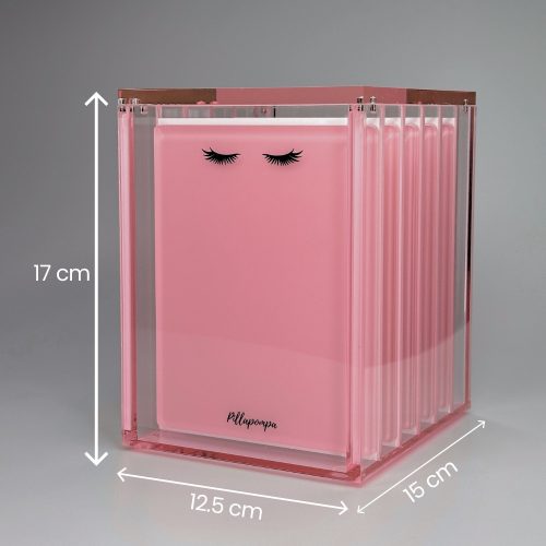 XXL Szempilla paletta rendszerező box 5db palettával