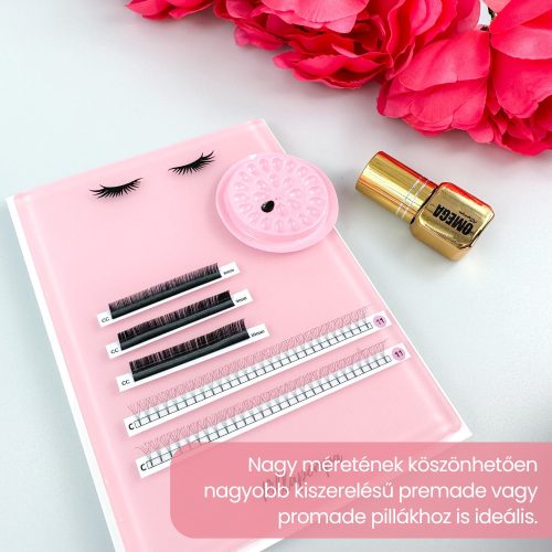 XXL Szempilla paletta rendszerező box 5db palettával