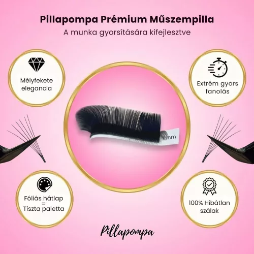 Pillapompa prémium műszempilla