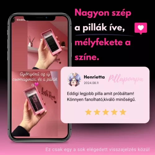 Pillapompa prémium műszempilla
