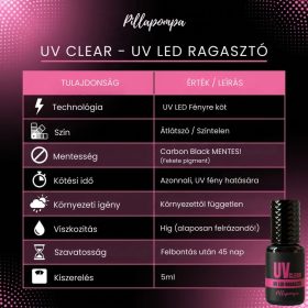 UV CLEAR - UV LED műszempilla ragasztó