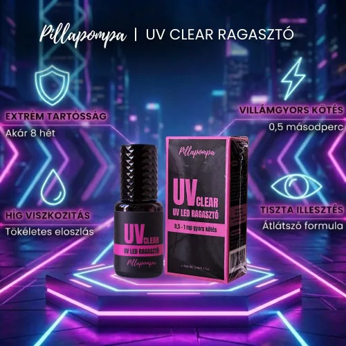 UV CLEAR - UV LED műszempilla ragasztó
