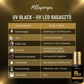 UV BLACK - UV LED műszempilla ragasztó