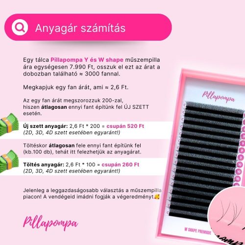 Premade Y és W shape műszempilla