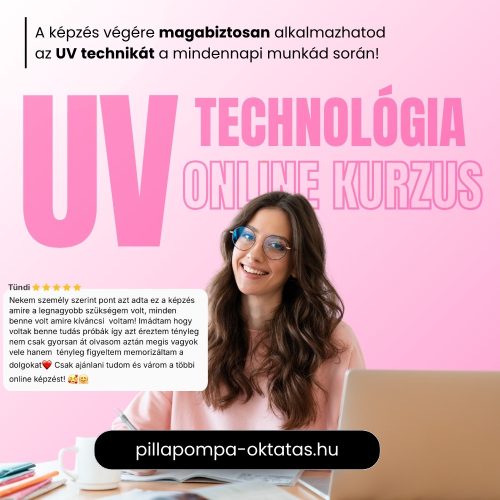 UV LED műszempilla építő lámpa - fekete