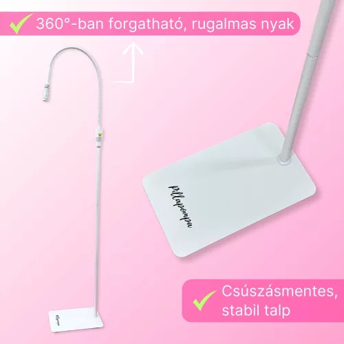 UV LED műszempilla építő lámpa - fehér